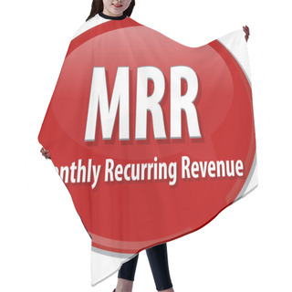 Personality  MRR Acronym Word Speech Bubble Illustration Hair Cutting Cape