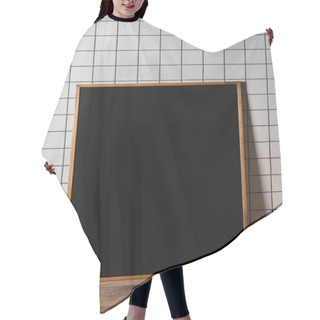 Personality  Chalkboard In Wooden Frame Hair Cutting Cape