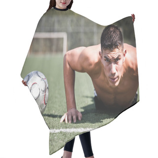 Personality  Hispanic Soccer Or Football Player Hair Cutting Cape