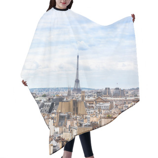 Personality  Aerial View Of The Eiffel Tower In Paris Hair Cutting Cape