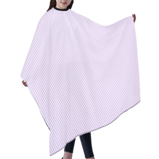 Personality  Striped Diagonal Purple And White Pattern Texture Hair Cutting Cape