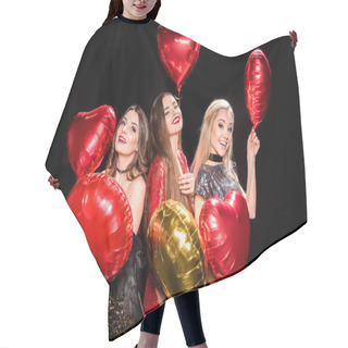 Personality  Gorgeous Women With Balloons Hair Cutting Cape