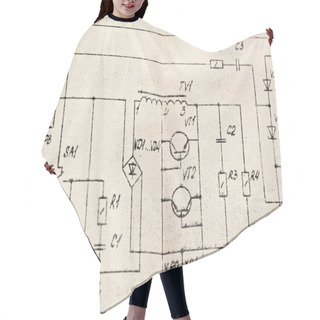 Personality  A Schematic Drawing Hair Cutting Cape