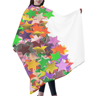 Personality  Mulicolored Stars Pattern Hair Cutting Cape