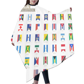 Personality  Vertical Flag Icon Of America. Hair Cutting Cape