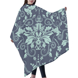 Personality  Vintage Seamless Damask Pattern. Dark Background Hair Cutting Cape