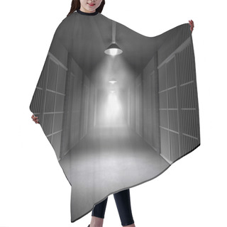 Personality  Haunted Jail Corridor And Cells Hair Cutting Cape
