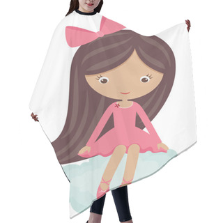 Personality  Little Girl Sitting On A Cloud Hair Cutting Cape