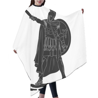 Personality  Ancient Greek Warrior. Hair Cutting Cape