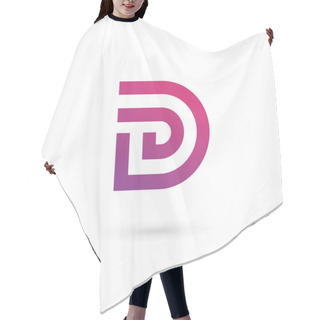 Personality  Letter D Logo Icon Design Template Elements Hair Cutting Cape