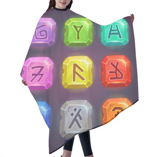 Personality  Runes On The Rocks Hair Cutting Cape