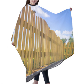 Personality  Fence On A Terrace Hair Cutting Cape
