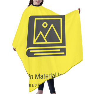 Personality  Album Minimal Bright Yellow Material Icon Hair Cutting Cape