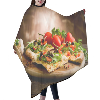 Personality  Vegetarian Pizza Hair Cutting Cape