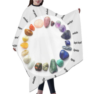Personality  Gemstones Circle Hair Cutting Cape
