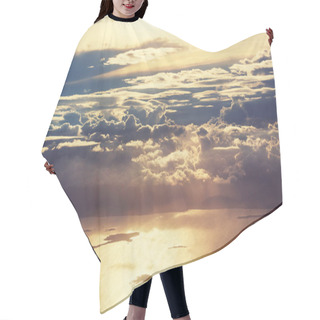 Personality  Beautiful View Above Clouds Hair Cutting Cape