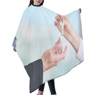 Personality  New Home Keys Hair Cutting Cape