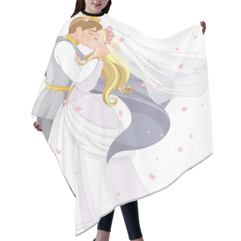 Personality  Wedding Royal Couple Hair Cutting Cape