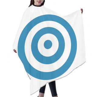 Personality  Blue Target Icon Hair Cutting Cape
