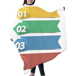 Personality  Numbered Labels Hair Cutting Cape