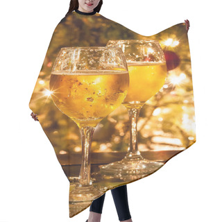 Personality  Two Champagne Glasses Ready To Bring In The New Year Hair Cutting Cape