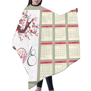 Personality  Lunar Calendar, Chinese Calendar For Happy New Year 2018 Year Of The Dog. Hair Cutting Cape