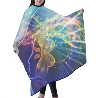 Personality  Lights Of Inner Lines Hair Cutting Cape