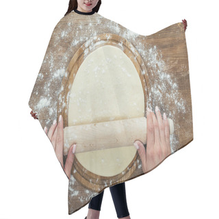 Personality  Hands Rolling Dough  Hair Cutting Cape