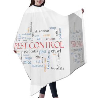 Personality  Pest Control 3D Cube Word Cloud Concept Hair Cutting Cape
