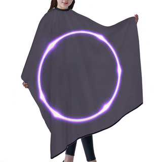 Personality  Violet Circle Effect  Background Hair Cutting Cape
