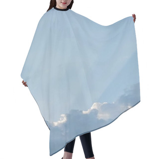 Personality  Blue Sky Sun Rays From Behind The Clouds Hair Cutting Cape