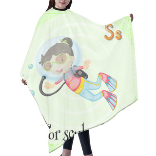 Personality  Letter S Hair Cutting Cape