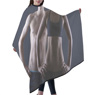 Personality  Man And Woman's Torsos Hair Cutting Cape