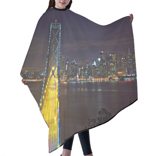 Personality  San Francisco Cityscape At Night  Hair Cutting Cape