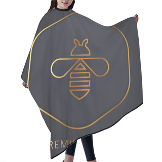 Personality  Bee Golden Line Premium Logo Or Icon Hair Cutting Cape
