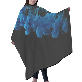 Personality  Background With Abstract Blue Swirls Of Paint Hair Cutting Cape