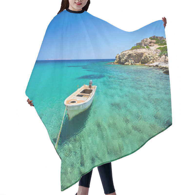 Personality  Blue lagoon of Vai beach on Crete hair cutting cape