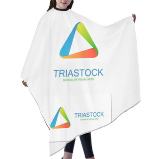Personality  Set Of Unusual  Triangle  Logo Hair Cutting Cape