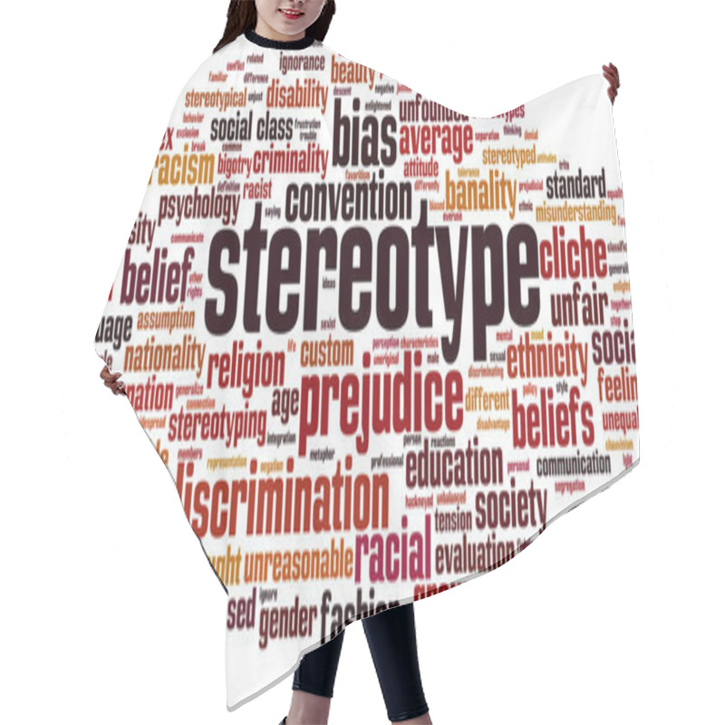Personality  Stereotype Word Cloud Hair Cutting Cape