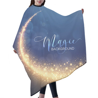 Personality  Starry Glitter Trail Background. Vector Illustration Hair Cutting Cape