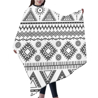 Personality  Aztec Seamless Pattern. Hair Cutting Cape