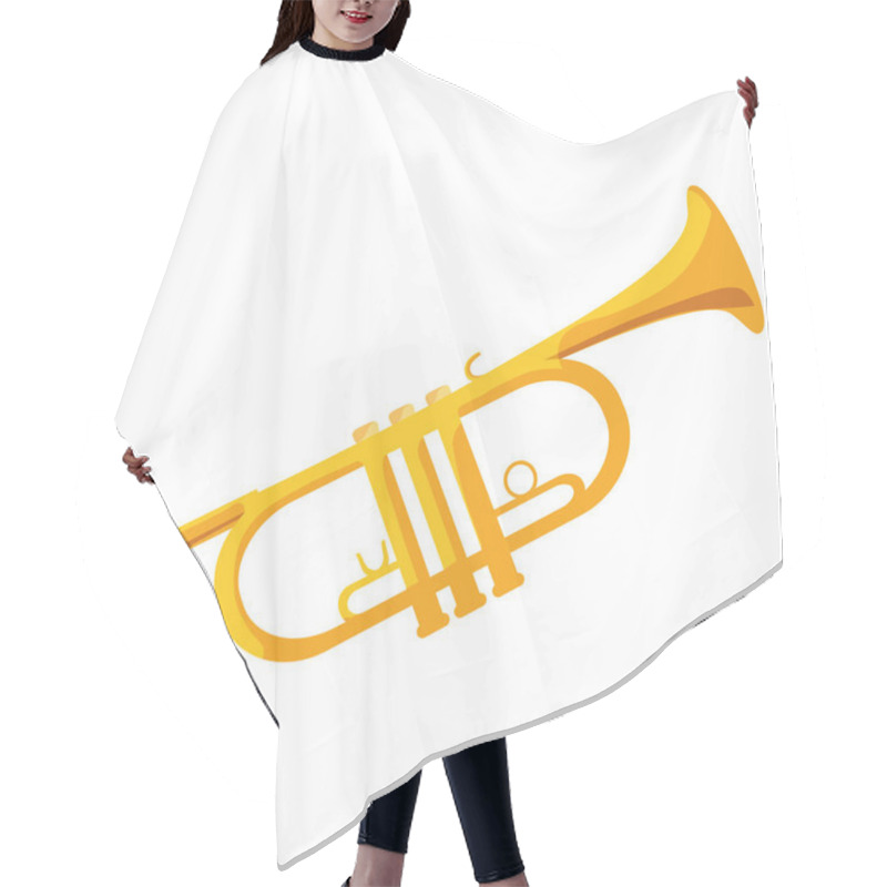 Personality  Trumpet Instrument Musical Icon Hair Cutting Cape