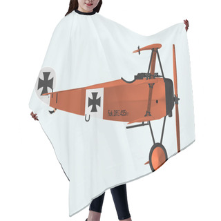 Personality  Fokker DR1, Side View Hair Cutting Cape