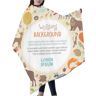 Personality  Woodland Autumn Background. Hair Cutting Cape