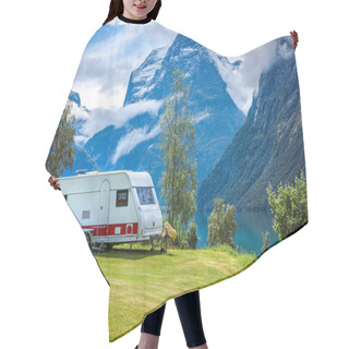 Personality  Family Vacation Travel RV, Holiday Trip In Motorhome Hair Cutting Cape