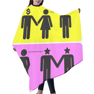 Personality  Pictograms Hair Cutting Cape