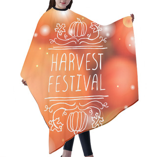 Personality  Harvest Festival - Typographic Element Hair Cutting Cape