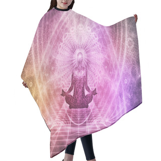 Personality  Abstract Spiritual Meditation Concept Hair Cutting Cape