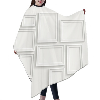 Personality  Blank Picture Frame Template Set  Hair Cutting Cape