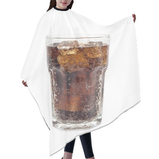 Personality  Full Glass Of Cola, Isolated On White Background Hair Cutting Cape